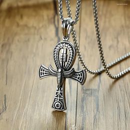 Pendant Necklaces Necklace For Men Natural Fresh Life Cross Alloy Immortal Symbol Stainless Steel Fashion Pearl Chain