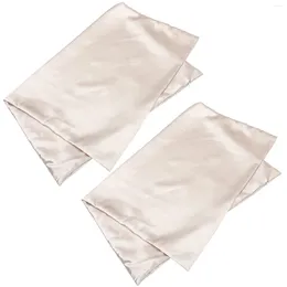 Pillow 2 Pcs Bed Cases Washable Pillowcases Silk Skin Friendly Comfortable Polyester Replacement Individual Decorative