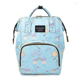School Bags Weysfor Fashion Nappy Backpack Mummy Large Capacity Stroller Bag Mom Baby Multi-function Waterproof Outdoor Travel Diaper
