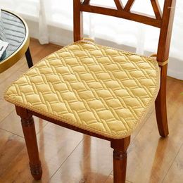 Pillow Solid Colour Horseshoe-shaped Household Seat Office Computer Chair Pad Thick Plush Four Seasons Dining Mats