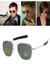 Trending Polit Aviation Men Sunglasses High Quality Brand Designer Rectangle American Army Optical AO Sun Glasses2343892