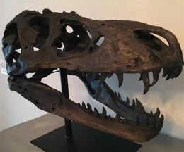 Replica Dinosaur Skull Resin Animal Skeleton Ornament Haunted House Dinosaur Statue Home Decoration accessories For Living Room 226520477