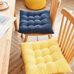 Pillow Chair Seat Pad Non-deformable Soft-touching Breathable Pineapple Fleece Solid Colour Sanding Household Supplies