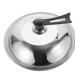 Mugs Stainless Steel Pot Lid Pan Frying Keli Saucepan Portable Plastic Replacement Cover
