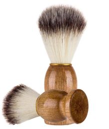 11 CM Badger Hair Men039s Shaving Brush Barber Salon Men Facial Beard Cleaning Appliance Shave Tool Razor Brush with Wood Handl2120297