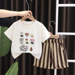 Clothing Sets 2024 Designer Baby Boy 18 Months Old Summer Clothes For Kids Casual O-neck Short Sleeve T-shirts And Shorts Boys Outfits Set