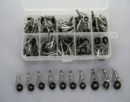 Assorted 90 pcs Fishing Rod Parts Tip Tops Gunsmoke Stainless Repair DIY Kits3523234