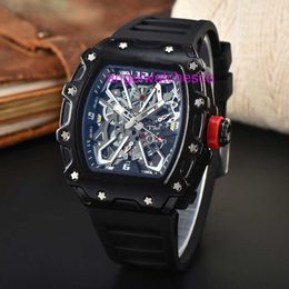 Designer Luxury Mechanics Richa Wristwatch Original to Watches Barrel style mens watch watch Fashion World Red Devil mechanical skull mens