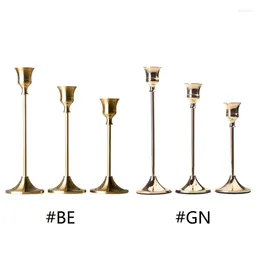 Candle Holders 3pcs/set Metal Candelabra Holder Wedding Table Centrepieces Stand Candelabrum Desktop Home Decor