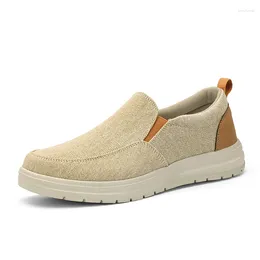 Casual Shoes Men's Spring Canvas Fashion Outdoor Walking Non-slip Boat Breathable Flat Men Brand Sneakers