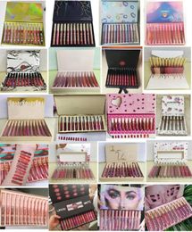 Bowknot Lip Gloss 12 Matte Velvet LipGlaze Gift Box Set Lipstick Lasting Waterproof5191457