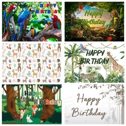 Party Decoration Animal Forest Tiger Theme Background Birthday Baby Shower Pography Room Decor Supplies Po Poster