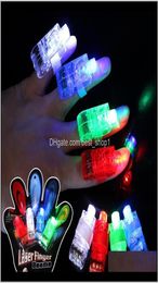 Favour 4Pcsset Light Shiny Neon Stick Laser Finger Beams Colourful Led Luminous Glow Dance Toy Shinning Ring Party Supply Uczon Rp8U1040890