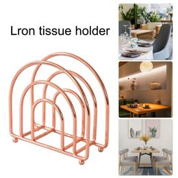 Kitchen Storage Tissue Organiser Modern Iron Art Holder Metal Napkin For Dining Tables Space-saving Vertical Indoor