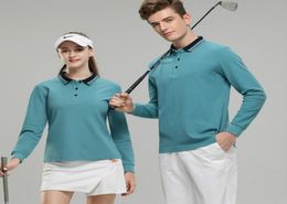Long Sleeve Golf Polo Shirt Men Women Custom Embroidered Solid Colour Culture Advertising Shirt Autumn Casual Tshirt Team Work Pri2471620