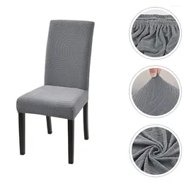 Chair Covers Jacquard Cover Armless Slipcover Restaurant Chairs All Inclusive For Dining Room Seat Polyester El