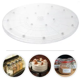 Storage Bottles Bathroom Cabinet Organiser Transparent Turntable Clear Cake Containers Seasoning Bottle