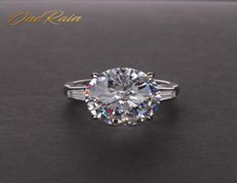 Onerain Classic 100 925 Sterling Silver Citrine Pink Sapphire Moissanite Gemstone Engagement Cocktail Rings Jewelry Whole J195902485