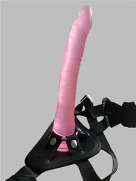 New 21035mm Realistic Jelly Dildo Harness Strapons Fake Penis dildo pants Sex Game Strap on Dildos Sex Toys for lesbian or gay Y12449584