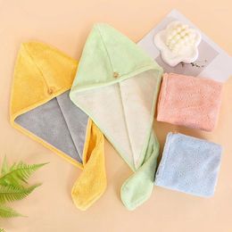 Towel Coral Velvet Dry Hair Cap Double Layered Thickened Shower Super Absorbent And Quick Drying Household