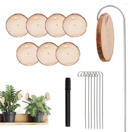 Garden Decorations Durable Plant Markers 20psc/set Wooden Label With Marker Pen Stakes For Flowers Herbs Potted Plants Natural