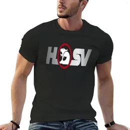 Men's Tank Tops SALE - HSV-logo T-Shirt Short Sleeve Black T Shirt Tee Mens Cotton Shirts