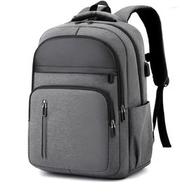 Backpack 15.6 Inch Travel Men Business Laptop Backpacks School USB Charging Bag Waterproof Student Storage Back Bags Rucksack