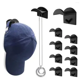 Hooks Mount Self-adhesive Portable For Earphone Necklace Hat Holder Storage Rack Door Closet Hanger Baseball Cap