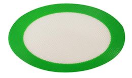FDA silicone mat Green Round Silicone Mats Wax NonStick Pads Silicone Mat Food Grade Baking Mat Dabber Sheets Jars Dab Pad Baking4747816