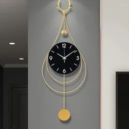Wall Clocks 3d Largel Uxury Clock Design Creative Minimalist Fashion Silent Watch Restaurant Reloj Home Decoration