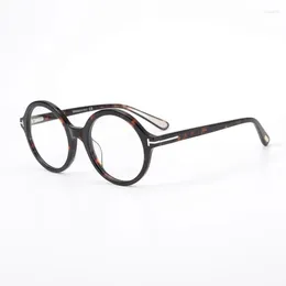 Sunglasses Frames TF5461 Round Frame Plate Spring Leg Finished Myopic Computer Optical Glasses Men And Women Fashion Full Eyeglasses