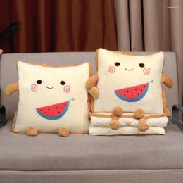 Pillow Cartoon Throw Quilt Dual-use Air Conditioner Creative By Office Lunch Break Decoration House Sofa Car