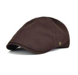 VOBOOM Red Summer Cotton Flat Cap Ivy Caps Men Women Burgundy Newsboy Cabbie Driver Solid Colour Casual Camouflage Beret 063 LJ20113125648