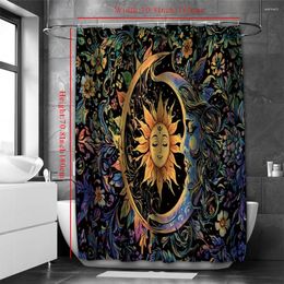 Shower Curtains Floral Curtain Waterproof Bathroom With 12 Hooks Fishes Home Deco Free Ship