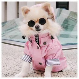 Dog Apparel Waterproof Pet Cat Coat Jacket For Small Medium Large Dogs Cats Raincoat Sport Hoodies Fashion High Quality Clothes