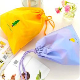 Storage Bags Cartoon Drawstring Pouch Travel Bag Portable Clothes Clothing Finishing Luggage Waterproof Shoe