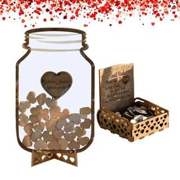 Party Supplies Guest Book Alternatives Creative Guestbook Signs Wedding Rustic Decorations Heart Drop Sign