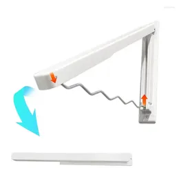 Hangers Wall Mounted Clothes Hanger Folding Drying Rack Punch Free 20 Pounds Load Bearing Home Storage Supplies