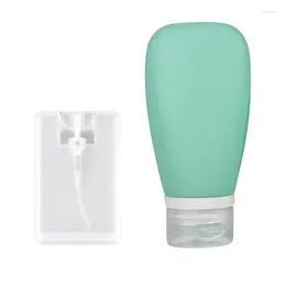 Storage Bottles 30/60/90ml Home Silicone Bottle Travel Convenient Shampoo Shower Gel Squeeze Perfume Set