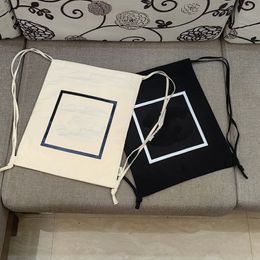 New canvas drawstring shoulder cloth bag sports outdoor storage bag travel belongings storage bag