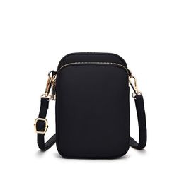 Bolsa de celular Crossbody 2024 New Mini Bag Canvas Bag Trendy Vertical Vertical One ombro Chave Zero Carteira por atacado Bolsa de ombro de bolsas de celular