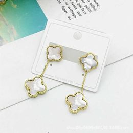 High cost earrings performance Jewellery Style Lucky Clover Earrings Personalised Versatile with common vanly