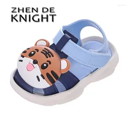 First Walkers 2024 Comfortable Breathable Baby Children Outdoor Sandals Simple Versatile Cute Cartoon Boys Girls Infants Walking Shoes