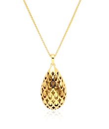 Varole Fashion water droplet shape necklace and earrings set jewellery women chain pendent customized logo oem8821887