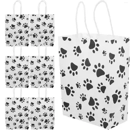 Gift Wrap 20 Pcs Animal Dog Candy Bag Bridesmaid Clear Bags For Gifts Print Kraft Paper