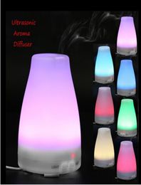 Household Humidifier Oil Diffuser Cool Mist With Color LED Lights diffuser Waterless Air Humidifier8406850