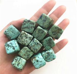 1820mm Natural African Green Turquoise Gravel Bulk Tumbled Stones Cube Crystal Healing Reiki Natural Quartz Crystals 100g9983205