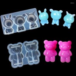 Baking Moulds Bear Doll Silicone Mold Silicon Resin Fondant Cake Decorating Tools