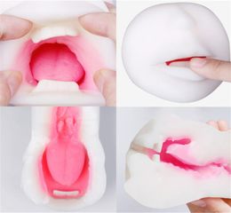 MizzZee Sex Toys For Man Realistic Mouth With Tongue Teeth Male Masturbators Oral Sex Blow Job Pocket Pussies Adult Sex Products q4520040