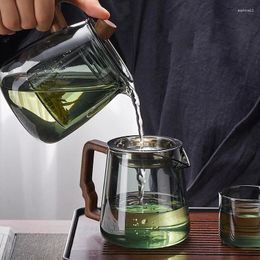 Teaware Sets GIANXI Teapots Walnut Lid Buckle Tea Water Separation Chinese Set Cup Flower Teapot Fair Green